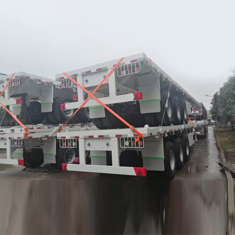 Çin 40FT 3 oxlu Düz Yarım Qoşulma İstehsalçı Təchizatçı İxracatçı
