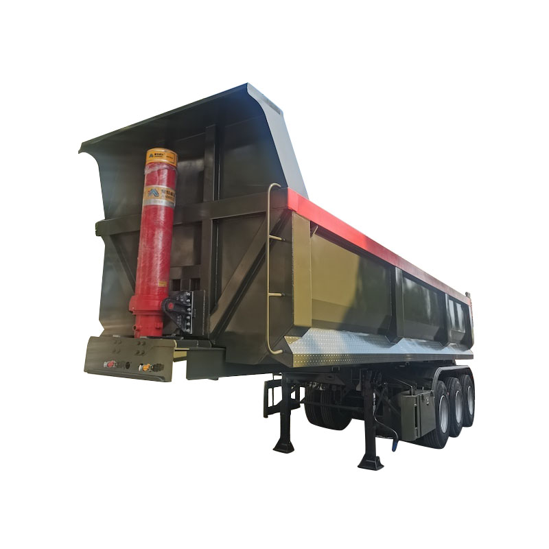 Ağır Vəzifə 3 Axles U Fuwa Axle Hyva Hyva Sistemi ilə Dumper Yarımışıq